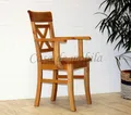 Armlehnstuhl kiefer gelaugt geölt Esszimmer holz stuhl mit armlehne landhaus