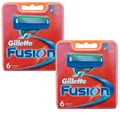 12 Gillette Fusion Rasierklingen Klingen 2x 6er Pack OVP