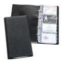 Durable Visitenkartenbuch 240301 Visifix Centium, A5, A-Z, Kunststoff, schwarz, 4-Ring, 200 Karten