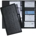 DURABLE Visitenkartenhülle Visitenkartenringbuch Visifix centium für 200 Karten 145x47x255mm schw schwarz