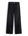 someday Damen Wide | CELLMA Iconic Wide Leg Denim aus BCI Cotton Mix Mid Rise Washed Black, 38