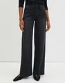 someday Weite Jeans CELLMA ICONIC aus BCI Cotton Mix Mid Rise Mid Rise, Ankle, nach vorne verlaufende Seitennaht