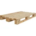 Deko-Palette aus Nadelholz, natur, gehobelt, 120 cm lang, 80 cm breit, 14 cm hoch