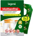 Legona Schlupfwespen gegen Lebensmittelmotten, 3 Lieferungen mit je 3 Trägern, 9 Wochen Vollbehandlung
