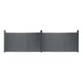 Home Deluxe WPC Sichtschutzzaun CALLADO PREMIUM 2 x Element + 3 x Pfosten - Höhe: 115 cm | Zaun, Gartenzaun, Sichtschutz, Zaunelemente