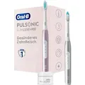 Pulsonic Slim Luxe 4900 Doppelpack Elektrische Schallzahnbürste, platin/rosegold - Rosa/Silber