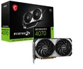 MSI GeForce RTX 4070 VENTUS 2X 12G OC Grafikkarte - 12GB GDDR6X (21Gbps/192-bit), PCIe 4.0 - TRI FROZR 3, RGB, NVIDIA AD-Lovelace Architektur mit Ray Tracing und DLSS3