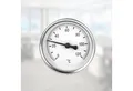 Lantelme Raumthermometer Rohranlegethermometer Halterung Thermometer Heizung Sanitär Wasser, Temperatur 0 bis 120 °C, Für Warmwasser und Kaltwasser