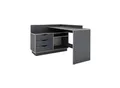 byLIVING Winkelschreibtisch BELFAST, Breite 129 cm, anthrazit/Artisan Eiche