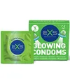 EXS Glow Laser Condoms - 3 Leuchtkondome - leuchten im Dunkeln
