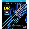 DR Strings Neon Blue Electric NBE-9 Lite .009-.042 - Saiten E-Gitarre
