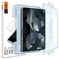 Spigen Glas.tR EZ Fit Schutzglas kompatibel mit iPad Pro 11 Zoll M2 (2022), iPad Pro 11 Zoll (2021/2020/2018), iPad Air 5 (2022), iPad Air 4 (2020), Installationsschablone, Kristallklar, 9H Folie