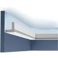 ORAC DECOR C361 LUXXUS Profil Stuck Wand Zier-Leiste indirekte Beleuchtung 2 m 200 cm x 5 cm x 5 cm Weiß