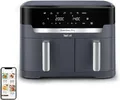 Tefal Dual Easy Fry XXL fettfreie Fritteuse, 11 l, 7 Programme, grau