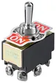 Goobay 10114 Kippschalter Miniatur, 2x EIN – AUS – EIN, 6 Pins mit Schraubenanschlüssen