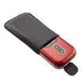 caseroxx Slide-Etui für Doro 6060 / 6061 in schwarz aus Kunstleder