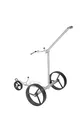 Parccurate K3 Kolibri lago Edelstahl Lithium Elektrotrolley Golftrolley Golfcart in Titanoptik mit Drehrad-Steuerung und Fernsteuerung