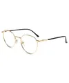 Firmoo Lesebrille mit Sehstärke 2.5x Blaulichtfilter Sehhilfe Gläser Lesehilfe Lesebrille Blendfrei Kratzfest(Glod)