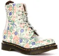 DR MARTENS 1460 Pascal Virginia 8 Ösen Bündchen Damen Stiefel IN Salbei Grün