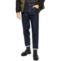 Emporio Armani 5-Pocket-Jeans Loose Fit Hose Navy Blue Denim aufgeschlagene Saum klassische Handwerkskunst mit modernem Retro-Charme 30