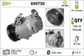 VALEO 699750 Kompressor, Klimaanlage für OPEL