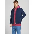 Jack & Jones Blouson JJERUSH Stylisch, funktional, ideal für Herbst, pflegeleicht mit stylischem Stehkragen blau XL (54/56)