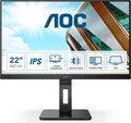 AOC 22P2Q - LED-Monitor - 54,6 cm (21,5") - 1980 x 1080 Full HD (1080p) - IPS - 250 cd/m² - 1000:1 - 4 ms - HDMI, DVI, DisplayPort, VGA - Lautsprecher - Schwarz