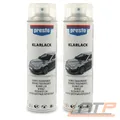 PRESTO 2x 500ml KLARLACK GLÄNZEND ÜBERZUGSLACK SPRÜHDOSE KLAR LACK GLANZ SPRAY