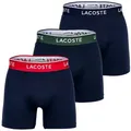 Lacoste Boxer Herren Boxershort 3er Pack Baumwolle (Packung, 3er Pack) blau L