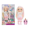 Rainbow High Littles Rainbow Fantasy Fairies & Pet - Opal, Regenbogenfarben - 14 cm Kleine, Bewegliche Puppe & Fantasie-Eule mit Austauschbaren Feenflügeln, Süßes Geschenk für Kinder ab 4
