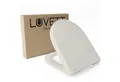 LUVETT WC-Sitz D140 Softclose Absenkautomatik, Duroplast, Geberit Renova Icon, D-Form (2 Montagevarianten von oben), mit Original SoftClose® Absenkautomatik, Duroplast, WrapOver