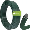 Fepro® Spanndraht 3,1 mm x 55 m, grün, verzinkt und kunststoffbeschichtet - witterungsbeständig, ideal für Maschendraht, Wildzaun, Garten oder ... - Grün
