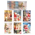 com-four® 100x Grußkarte für Weihnachten - Festtagskarten mit 6 weihnachtlichen Motiven - festliche Klapp-Karten mit Briefumschlägen - Weihnachtskarten - Festgruß (100 Stück - Santa)