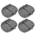 Fiamma Stützplatten Wohnwagen Kunststoff Set 4x für Kurbelstützen
