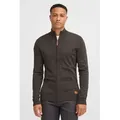 Blend Strickjacke BHNorman Bequeme Feinstrick-Jacke mit Stehkragen und elastischen Bündchen grau XXL (58)
