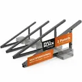 Solarway Balkonkraftwerk Halterung Geländer, Fassade und Flachdach Befestigung für 2 Solarmodule Halterung schwarz Set Neigungswinkel 10-30°| Sc...