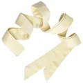 Maya Deluxe Damen Womens Sash Belt Ladies Satin Sash Waist Tie Ribbon Bow Accessory for Bridesmaids Bridal Wedding Prom Evening Occasion Gürtel, Lemon, L-XL