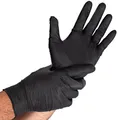 HYGOSTAR Nitril-Handschuh DIAMOND GRIP XL Größe: 10 schwarz 50 Stück