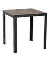 Gardissimo Aluminium Gartentisch Alma 70x70 Anthrazit mit Nonwood Tischplatte, Absolut Wetterfest