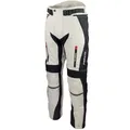 Helle Motorradhose für Sommer und Winter in schwarz/grau mit Protektoren, Belüftungssystem und herausnehmbarem Thermofutter, XL