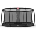 BERG Trampolin Champion InGround 430 Grey mit AirFlow Pro inkl. Sicherheitsnetz Deluxe