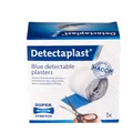 Detectaplast Elastic Pflaster wasserfest, blaue Wundpflaster Rolle für den Umgang mit Lebensmitteln, detektierbare Pflaster für Erste Hilfe Sets in der Gastronomie, 6 cm x 5 m, 1 Stück,