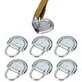 6X Zurrmulde 77x66mm mit Zurring – Verzinkte StahlZurrösen für Ladungssicheru...
