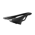 Selle Italia SLR Carbon – Rennradsattel aus Carbon, handgefertigter Bezug, Superflow-Aussparung, Ultraleicht und komfortabel – Größe L3, Schwarz