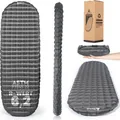 Isomatte Camping Ultraleicht 8cm Aufblasbar 4 Jahreszeiten Grau 187cm