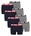 PUMA 8 er Pack Boxer Boxershorts Men Herren Unterhose Pant Unterwäsche, Farbe:036 - Blue/Grey Melange, Bekleidungsgröße:XXL