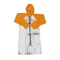 RFX FXWJ206MD55OR Race Regenmantel lang (Transparent/Orange) M Motorrad