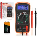 Digital Multimeter Voltmeter Ohmmeter Batterietester LCD Display AC/DC Spannu...