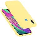 Cadorabo Schutzhülle für Samsung Galaxy A40 Hülle in Gelb Handyhülle Case Cover TPU Etui