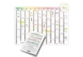 TOBJA Wandkalender A3 Kalender 2026 "bunt" Jahreskalender, Wandkalender 30x42cm Wandplaner Jahreplaner Urlaubsplaner